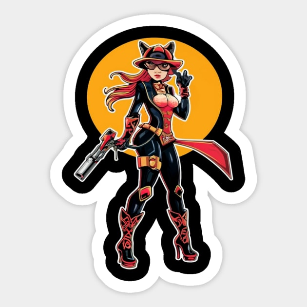 Unique Super Hero Anime Cartoon Art Character Sticker by joolsd1@gmail.com